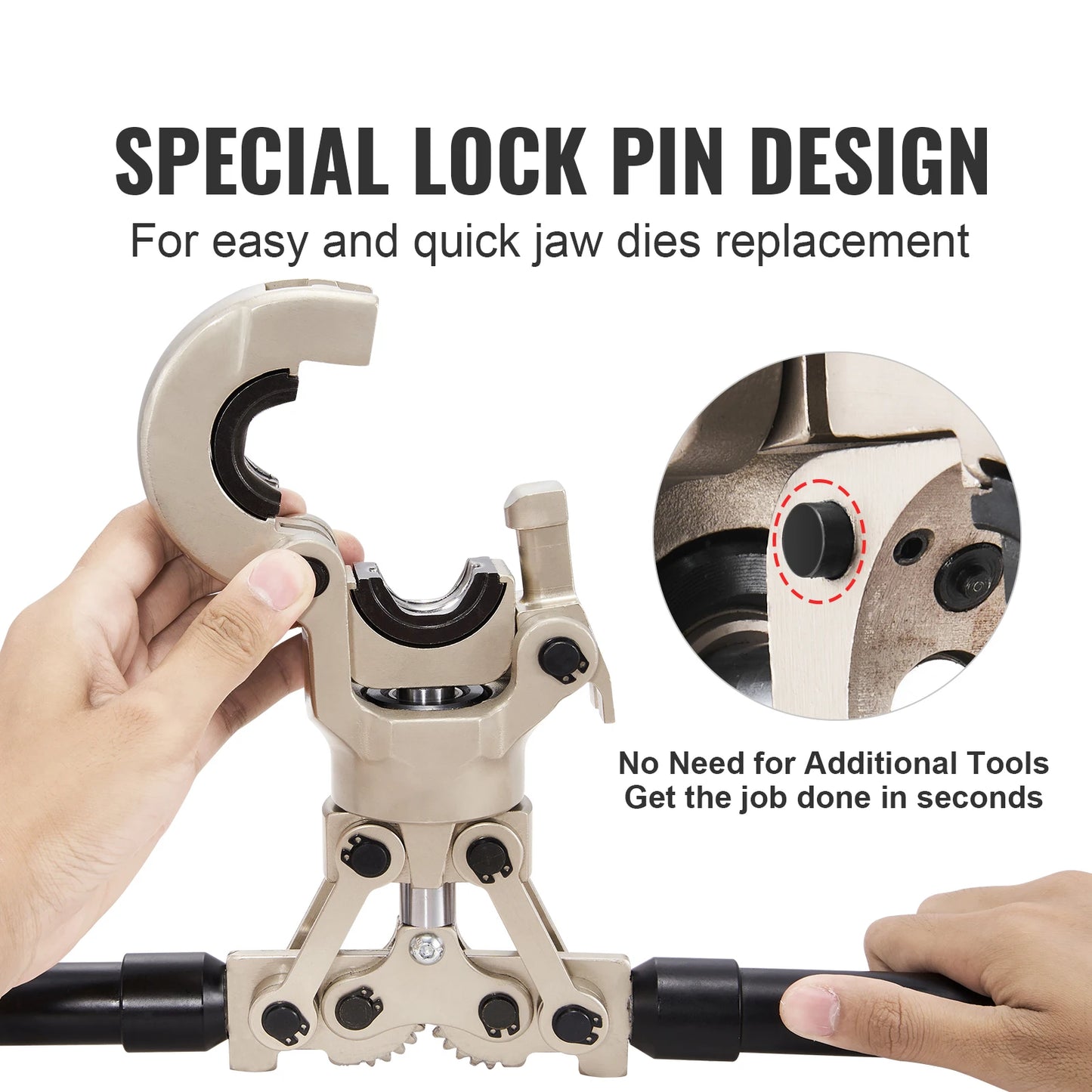 SucceBuy Copper Press Tool Kit Pro Crimping Crimper With Jaws
