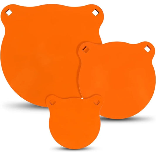 AR500 Steel Shooting Targets Combo Metal Gong Silhouette for Range